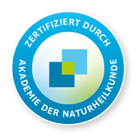 Zertifiziert durch die Akademie der Naturheilkunde
